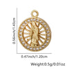 Wholesale Jewelry Fashion Ol Geometric Copper Inlaid Zircon Necklace Pendant