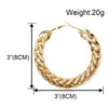 Wholesale Jewelry Fashion Retro Geometric Round Alloy Earrings With Electroplating For Women