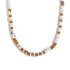 Wholesale Jewelry Fashion Retro Geometric Stainless Steel And Titanium Steel 18K Gold Plated Frisbee Natural Stone Beads Necklace And Bracelet For Women