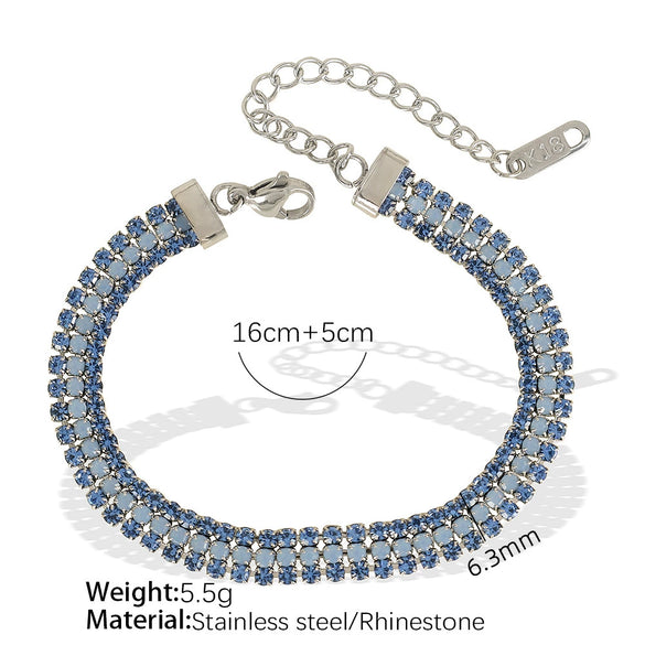 Wholesale Jewelry Fashion Simple Light Luxury Design Bracelet 316L Stainless Steel 18K Gold Plated Inlaid Natural Stone