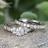 Wholesale Jewelry Fashion Simple Light Luxury Geometric Copper Zircon Ring For Couple