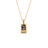 Wholesale Jewelry Fashion Simple Stainless Steel And Titanium Steel 18K Gold Plated Microinlaid Geometric Vintage Necklace For Women