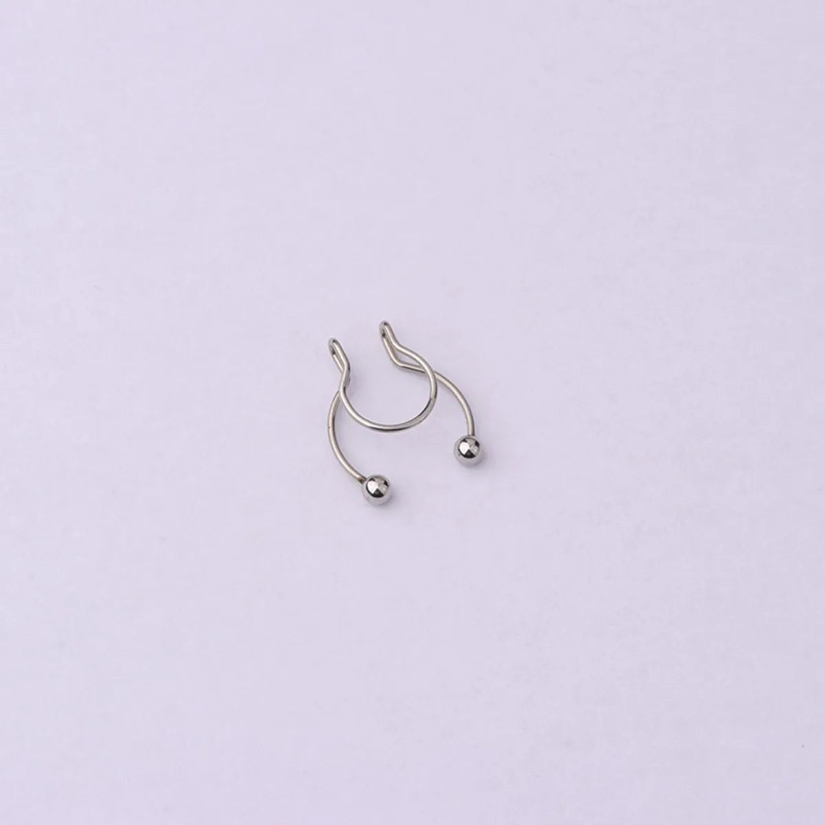 Geometric Metal Plating Nose Ring