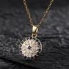 Wholesale Jewelry Fashionable Cute Devil's Eye Geometric Copper Ochain Pendant Necklace For Women Electroplated