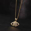 Wholesale Jewelry Fashionable Cute Devil's Eye Geometric Copper Ochain Pendant Necklace For Women Electroplated