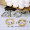 Wholesale Jewelry Fashionable Ring Titanium Steel 18K Gold Plated Rhombus Geometric Electroplated