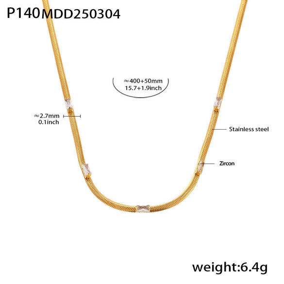 Wholesale Jewelry Ferris Wheel Devil's Eye Zircon Titanium Steel 18K Gold Plated Necklace Ring For Women