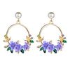 Wholesale Jewelry Flower Ceramic Pearl Earrings Nihaojewelry