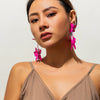 Wholesale Jewelry Flower Iron Earrings Retro Fashion Electroplated
