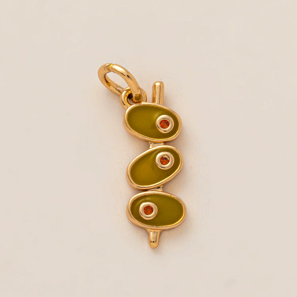Wholesale Jewelry Flower Pendant Copper Electroplated 18K Gold Color