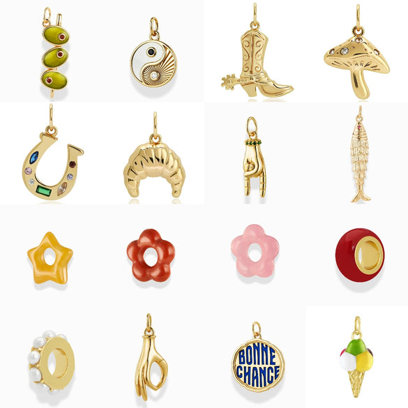 Wholesale Jewelry Flower Pendant Copper Electroplated 18K Gold Color