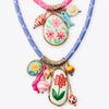 Wholesale Jewelry Flower Pendant Copper Necklace Electroplating Style