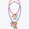 Wholesale Jewelry Flower Pendant Copper Necklace Electroplating Style