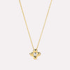 Wholesale Jewelry Flower Shape Stainless Steel Goldplated Pendant Necklace And Bracelet