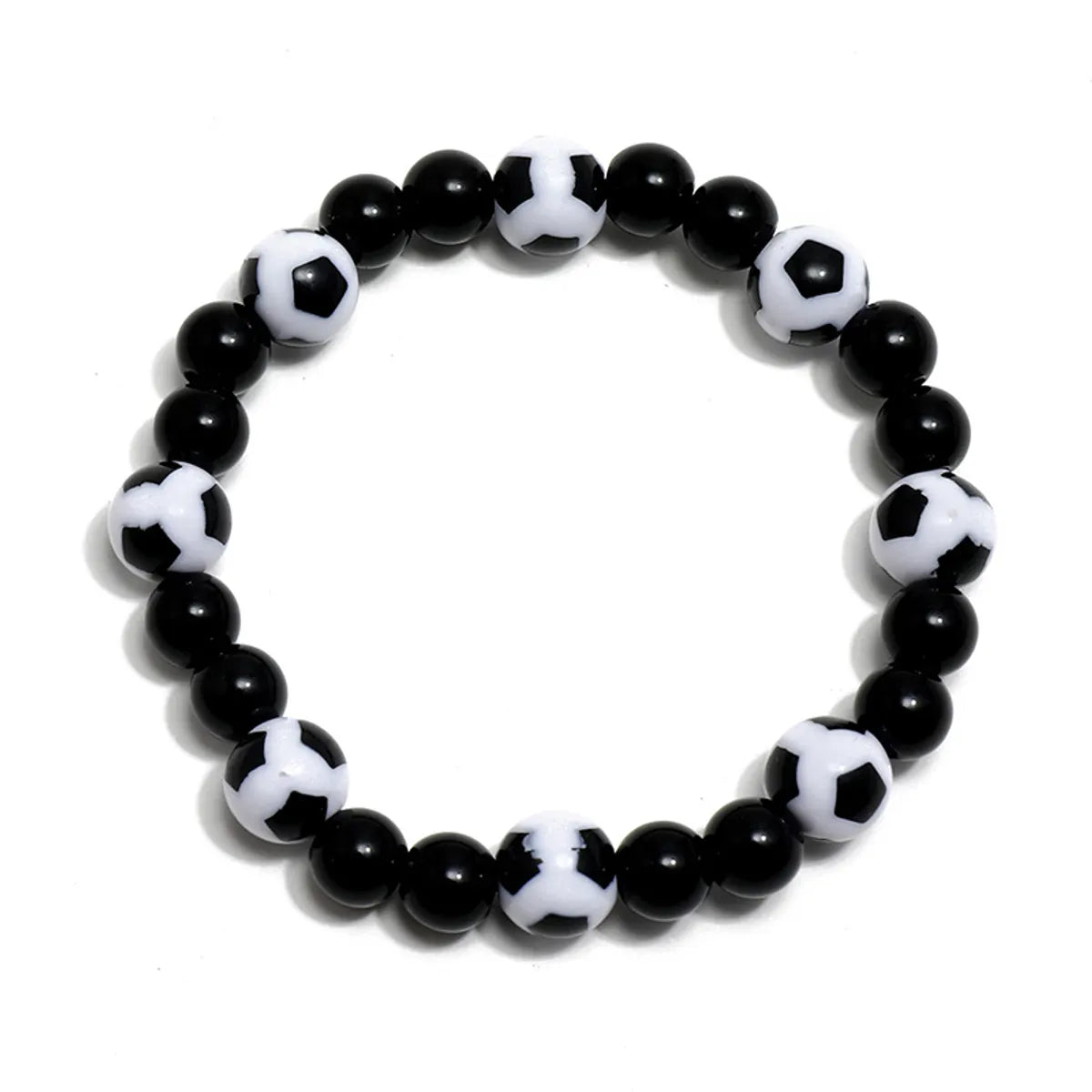 Wholesale Jewelry Football Black Beaded Bracelet Gooddiy