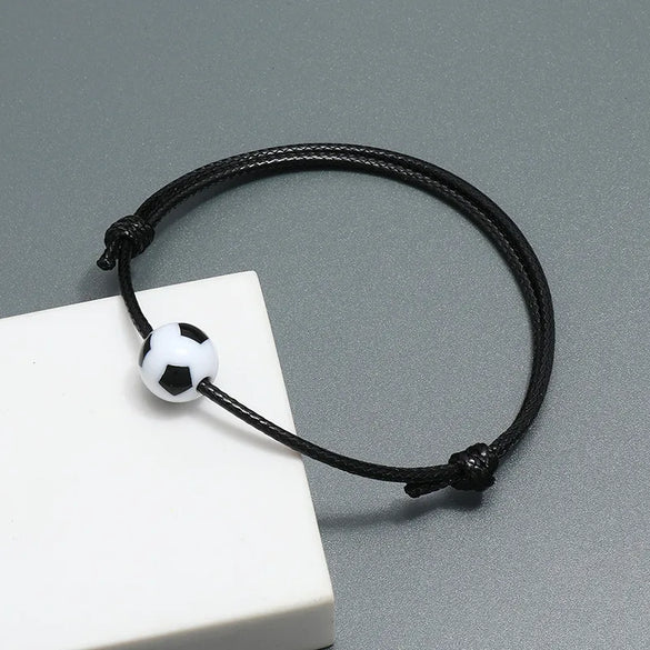 Wholesale Jewelry Football Woven Rope Bracelet Nihaojewelry