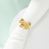 Wholesale Jewelry French Style Bow Knot 304 Stainless Steel 14K Gold Plated Rings