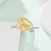 Wholesale Jewelry French Style Bow Knot 304 Stainless Steel 14K Gold Plated Rings