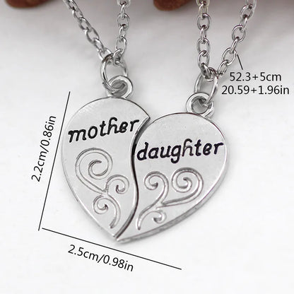 French Style Simple Style Letter Heart Shape Silver Plated Alloy Copper Alloy Wholesale Pendant Necklace