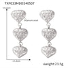 Wholesale Jewelry Fresh Water Pearl Geometric Love Pendant 316L Stainless Steel Gold Plated