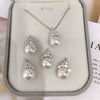 Wholesale Jewelry Freshwater Pearl Pendant 925 Silver Perfect Circle Minimalist Style