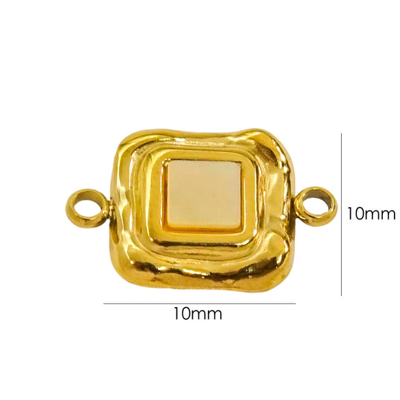 Wholesale Jewelry Freshwater Shell Inlay Stainless Steel Light Luxury Pendant