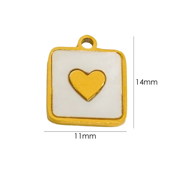 Wholesale Jewelry Freshwater Shell Inlay Stainless Steel Light Luxury Pendant