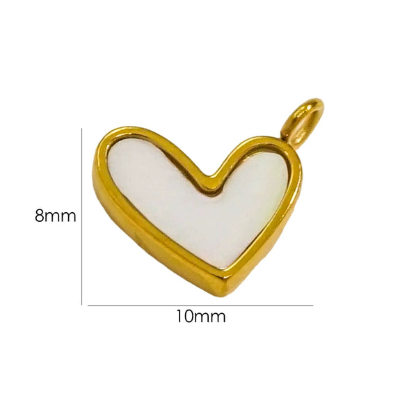 Wholesale Jewelry Freshwater Shell Inlay Stainless Steel Light Luxury Pendant