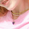 Wholesale Jewelry Fruit Food Style Copper Electroplating Ochain Pendant Necklace For Women