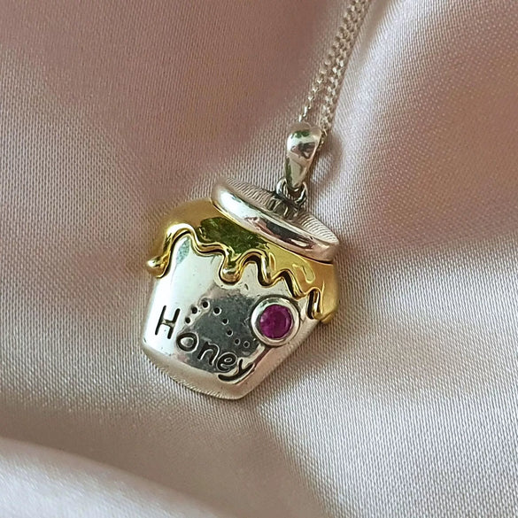 Wholesale Jewelry Fruit Food Style Geometric Donut Copper Pendant Necklace Inlaid With Colored Zircon Electroplated