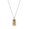 Wholesale Jewelry Fruit Food Style Geometric Donut Copper Pendant Necklace Inlaid With Colored Zircon Electroplated