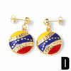 Wholesale Jewelry Fruit Insect Strawberry Copper 18K Gold Plated Earrings For Women
