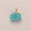 Wholesale Jewelry Fruit Style Copper And Liuli Pendant Necklace With O Word Chain For Women Electroplated