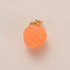 Wholesale Jewelry Fruit Style Copper And Liuli Pendant Necklace With O Word Chain For Women Electroplated