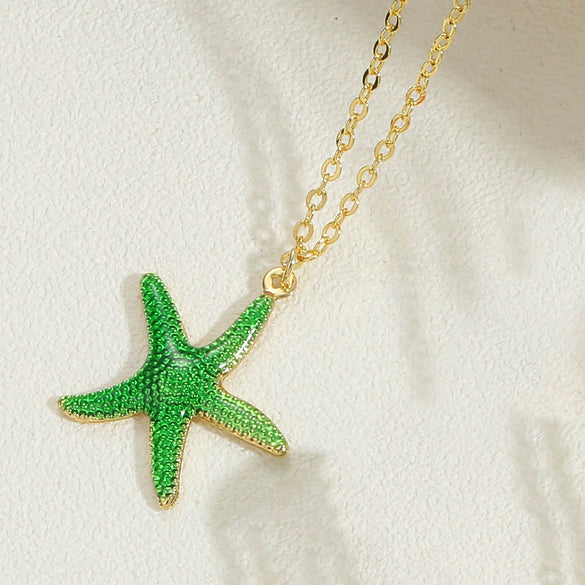 Wholesale Jewelry Fruit Style Copper Mixed Gem Inlay Watermelon Pendant Ochain Necklace For Women Electroplated
