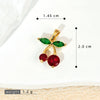 Wholesale Jewelry Fruit Style Copper Pendant Necklace With Electroplating