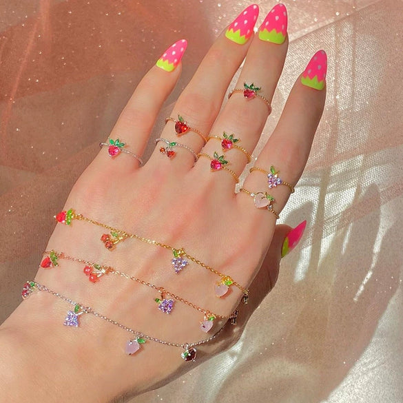 Wholesale Jewelry Fruit Zircon Bracelet For Women
