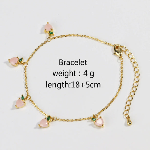 Wholesale Jewelry Fruit Zircon Bracelet For Women