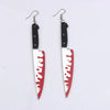 Wholesale Jewelry Funny Blade Skull Arylic Drop Earrings