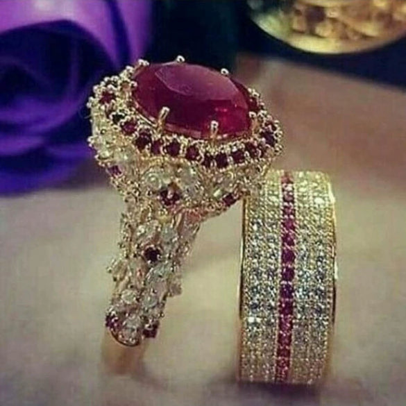 Wholesale Jewelry Geometric Alloy Diamondencrusted Electroplated Women's Ring