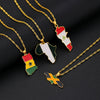 Wholesale Jewelry Geometric Alloy Drop Necklace Electroplated Unisex
