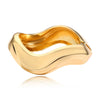Wholesale Jewelry Geometric Alloy Electroplated Chunky Asymmetrical Spring Bracelet