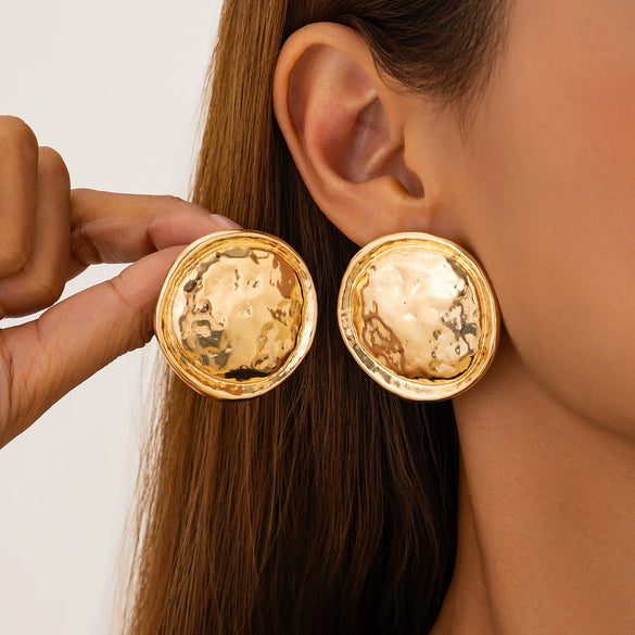 Wholesale Jewelry Geometric Alloy Electroplated Love Earrings For Women