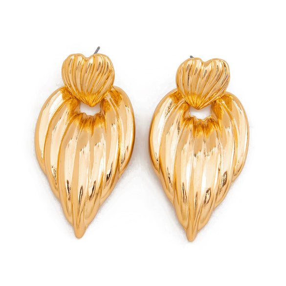 Wholesale Jewelry Geometric Alloy Electroplated Love Earrings For Women