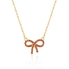 Wholesale Jewelry Geometric Bow Buckle 925 Sterling Silver O Chain Necklace For Women