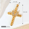 Wholesale Jewelry Geometric Copper Cross Pendant Necklace Hiphop Style Electroplated For Men And Women