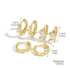 Wholesale Jewelry Geometric Copper Ear Buckle Electroplating Suit