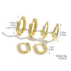 Wholesale Jewelry Geometric Copper Ear Buckle Electroplating Suit