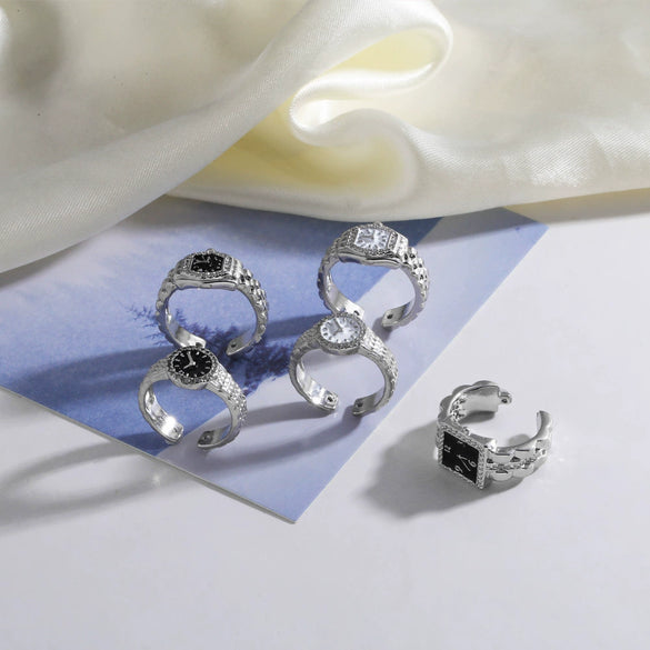 Wholesale Jewelry Geometric Copper Electroplated Ring
