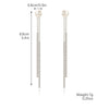 Wholesale Jewelry Geometric Copper Electroplated Women's Long Tassel Earrings